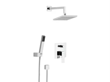 POLAR - Shower mixer with diverter with hand shower with overhead shower by Rubinetterie Mariani - view 2